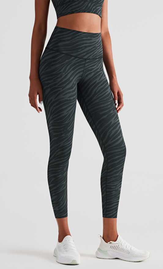 Ink Print Slimming High Waist Peach Hip Lift Fitness Tights