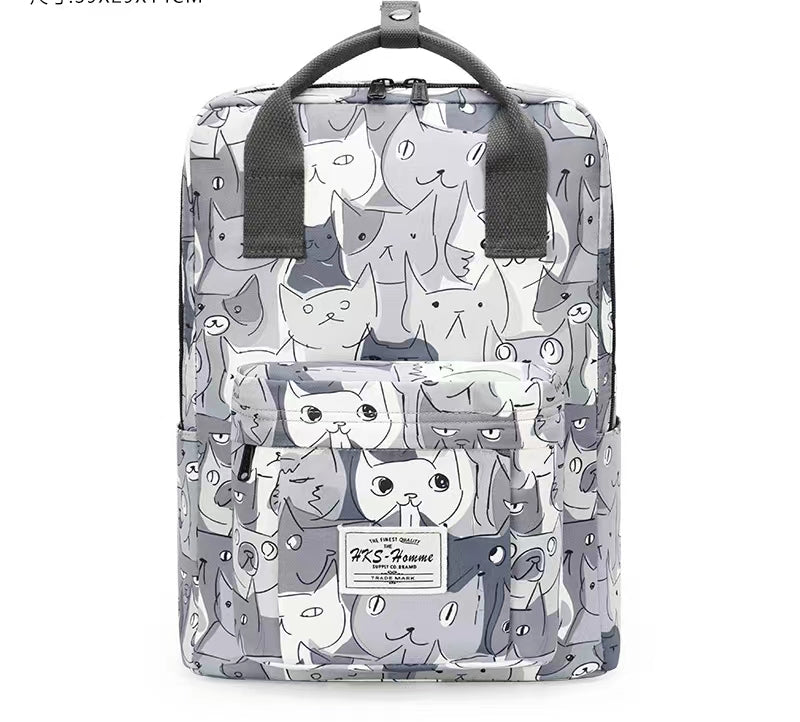 Printed Hand-carrying Female College High School Student Computer Large Capacity Travel Bag