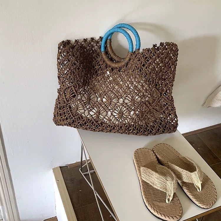Minority All-match Hollow Handmade Straw Bag