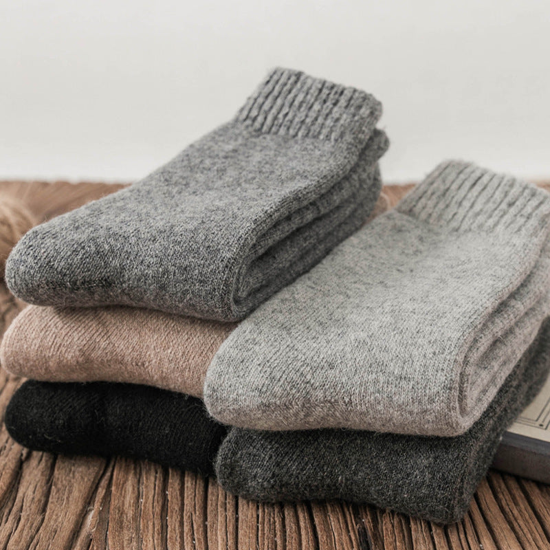 Men's Winter Terry Socks Super Thick Warm Mid Tube