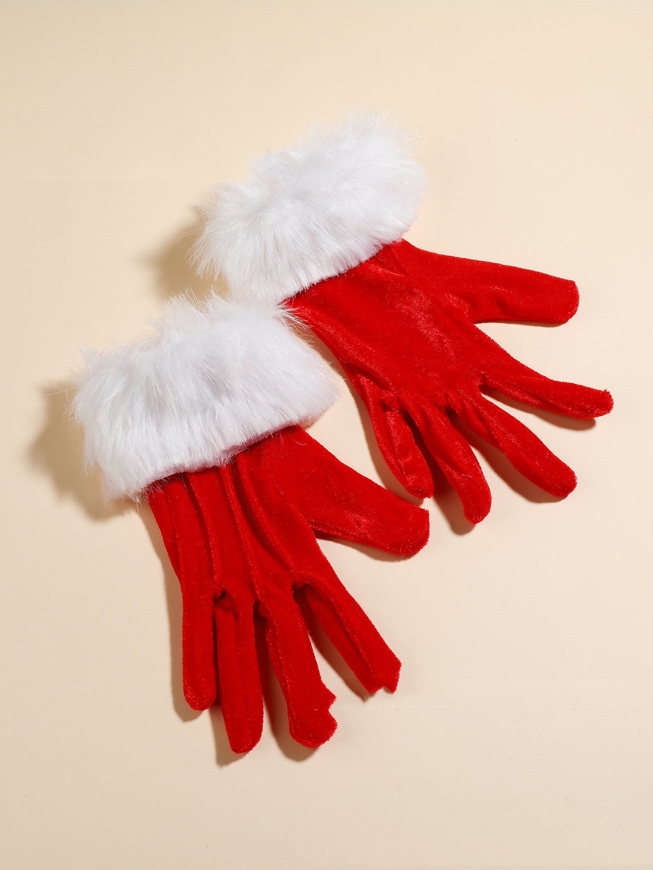 Short Gold Velvet Gloves For Party Decoration