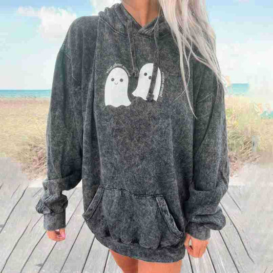Women's Fashion Casual Letter Print Hoodie Sweater