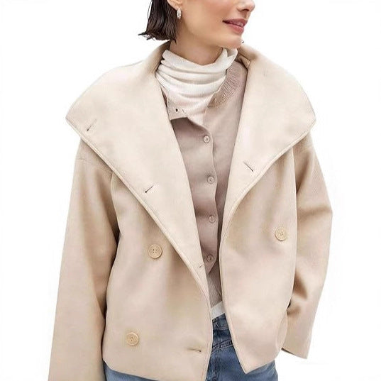 Womens High-End, Sophisticated Short Double-Faced Coat For FallWinter