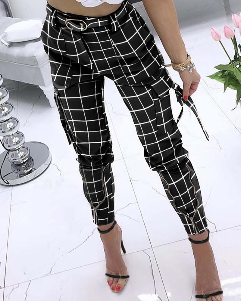 Cross-Border New Product Amazon Wish Casual Pants Waist Elastic High Waist Women's Trousers Solid Color Overalls