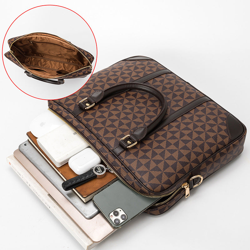 Afslappet computertaske trendy skuldertaske