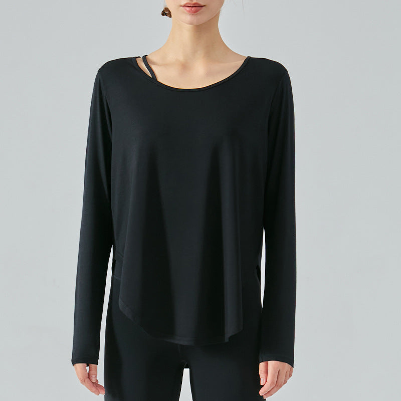 Jacket Loose-fitting Lightweight Thin Skin-friendly Casual Blouse Exercise Yoga Clothes