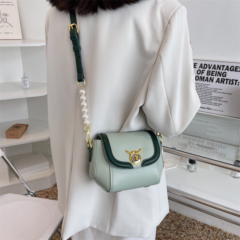 Textured Niche Small Color Matching Messenger  Women's Bag