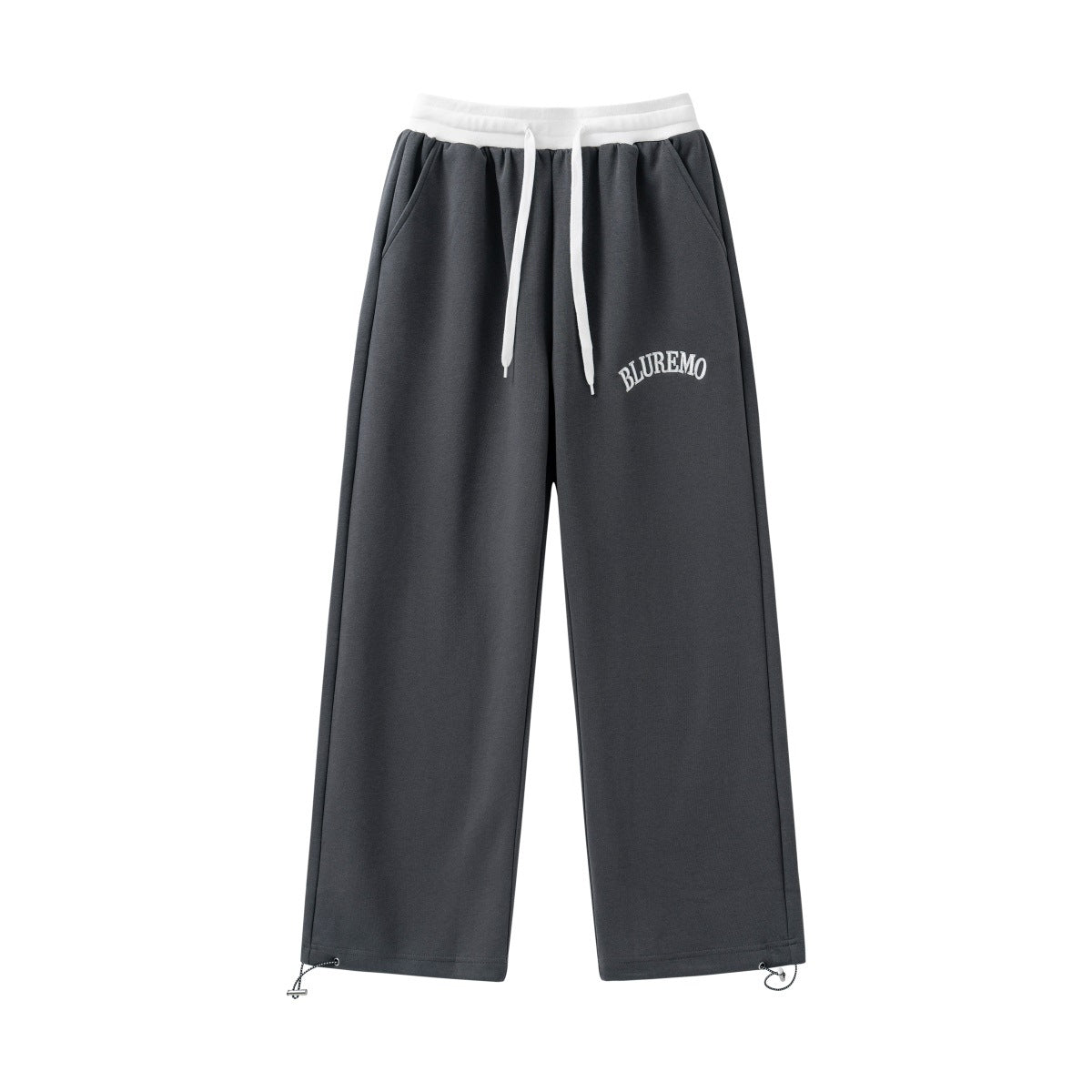 High Street Letter Embroidered Leisure Tappered Drawstring Sweatpants