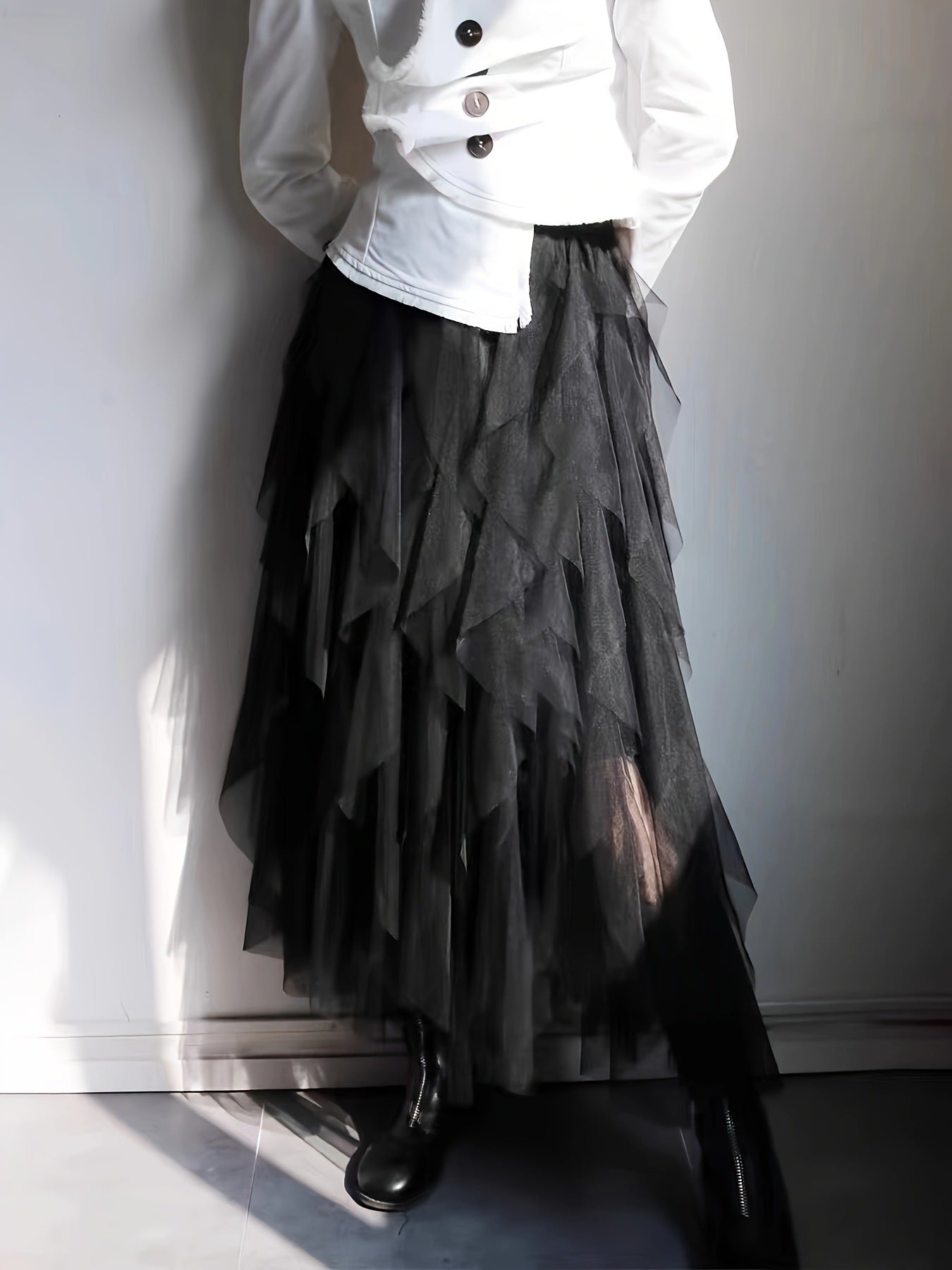 Women's Fashionable All-matching Slimming Mesh Skirt
