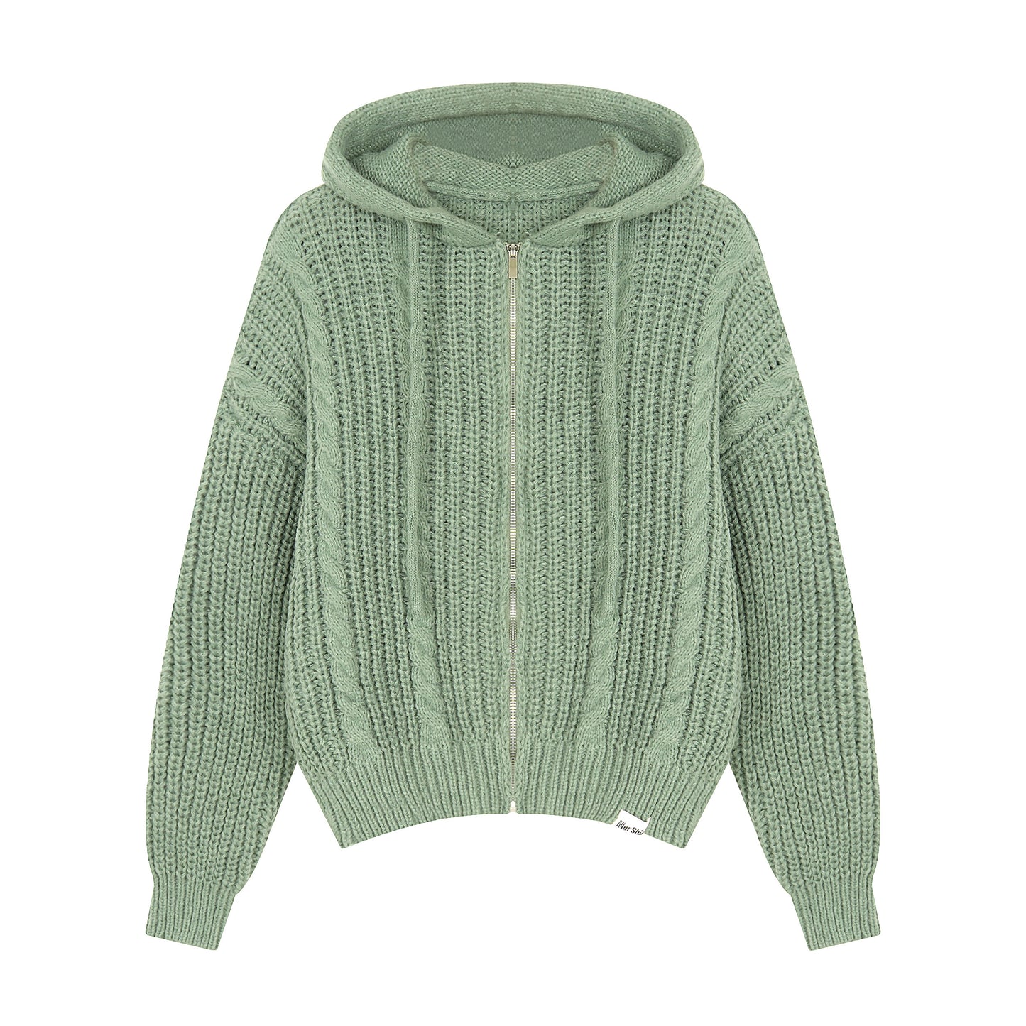Idle Style Twist Knitted Hooded Sweater