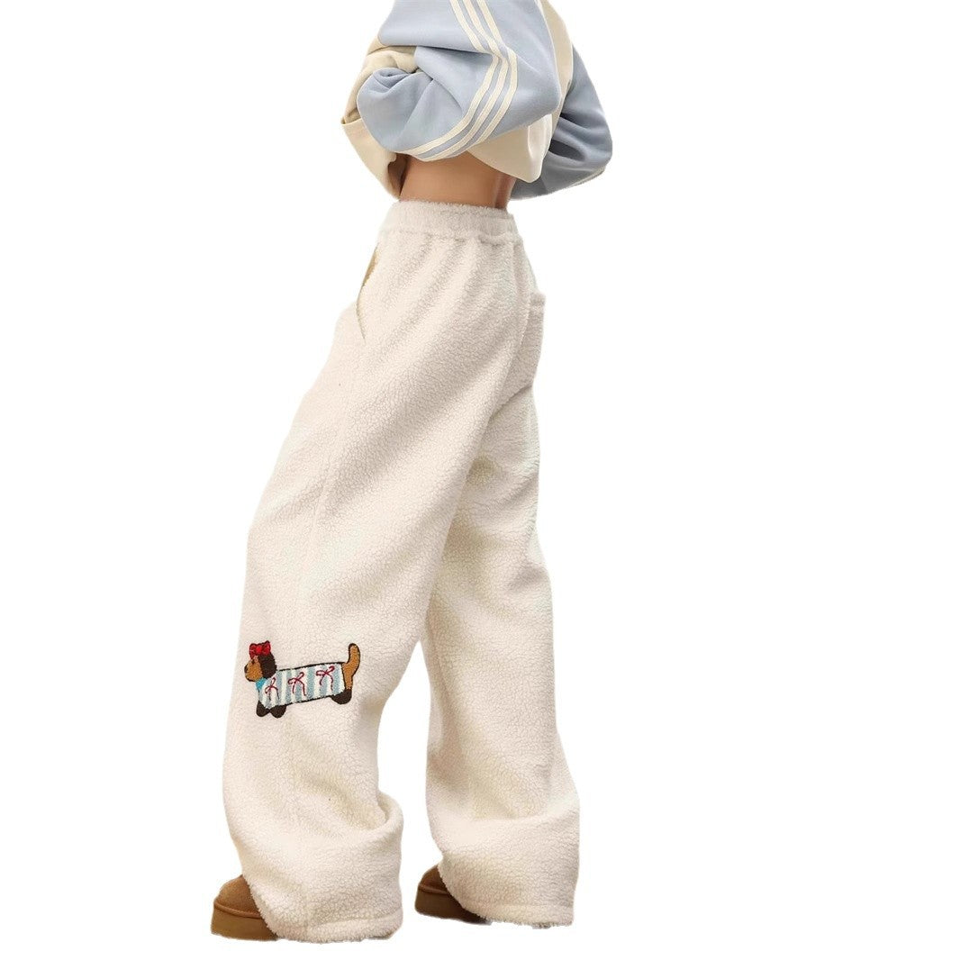 Sausage Dog Cotton Pants Men And Women Winter Thicken Thermal