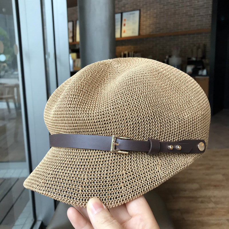 New Sunshade Sunscreen All-match Octagonal Hat Female Korean Version All-match Duck Tongue Beach