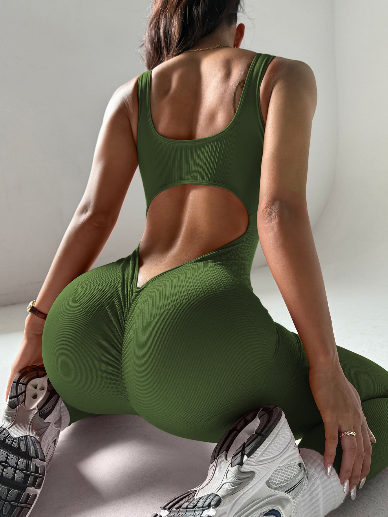 Chest-pad-free Back-flattering Yoga Bodysuit
