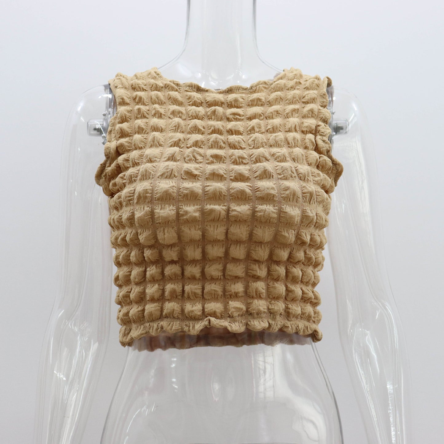 Women's Round Neck Sweet Temperament Slim Vest