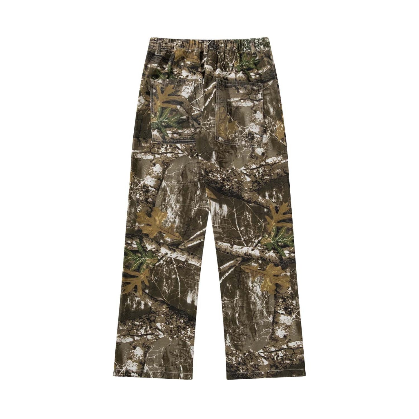 Vintage Street Alphabet Towel Embroidered Camouflage Jeans For Men And Women