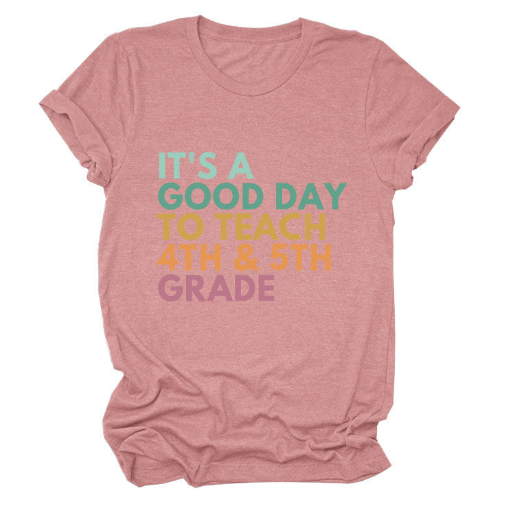 Simple Casual Round Neck Women's Short Sleeve