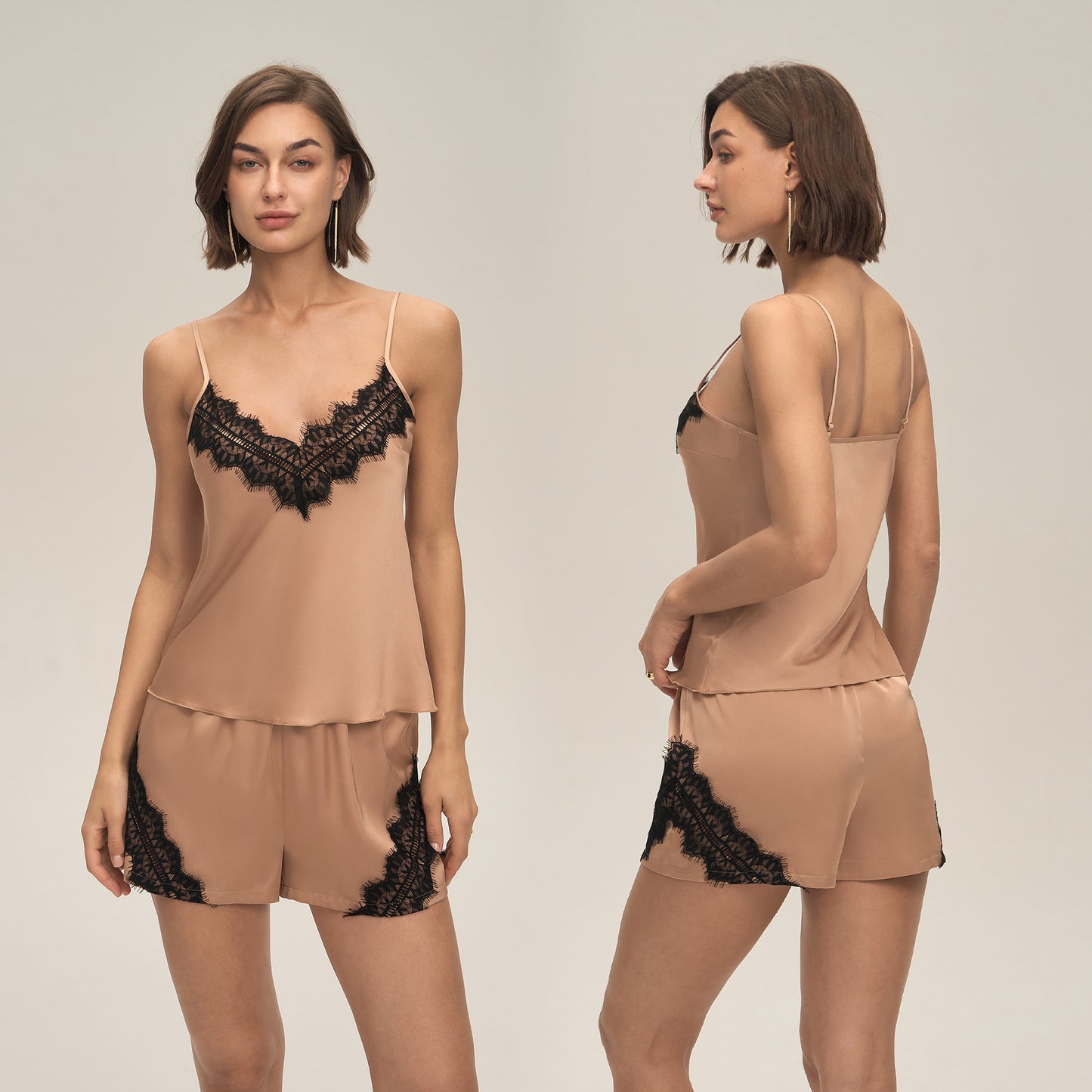 Sommer Hyggelig Hjemme Loungewear Sæt Med Bøjleshorts