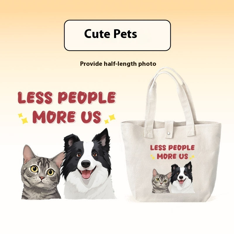 Pet Custom Canvas Bag Pure Cotton