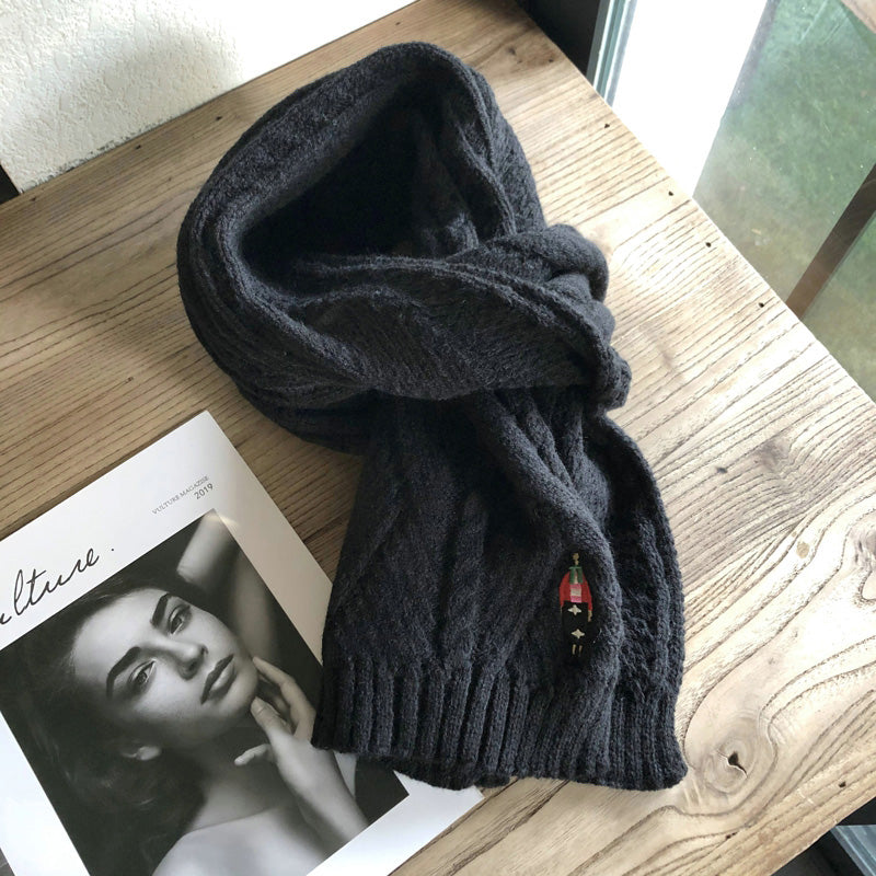 Dame All Match Tørklæde Dekorativ Varm Vestlig Stil Mode