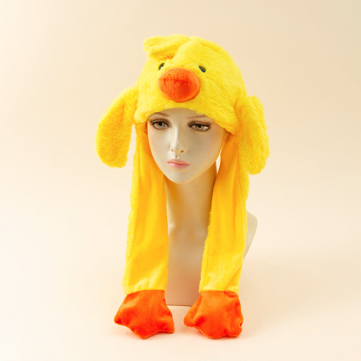 Autumn And Winter Cute Animal Plush Moving Ear Hat