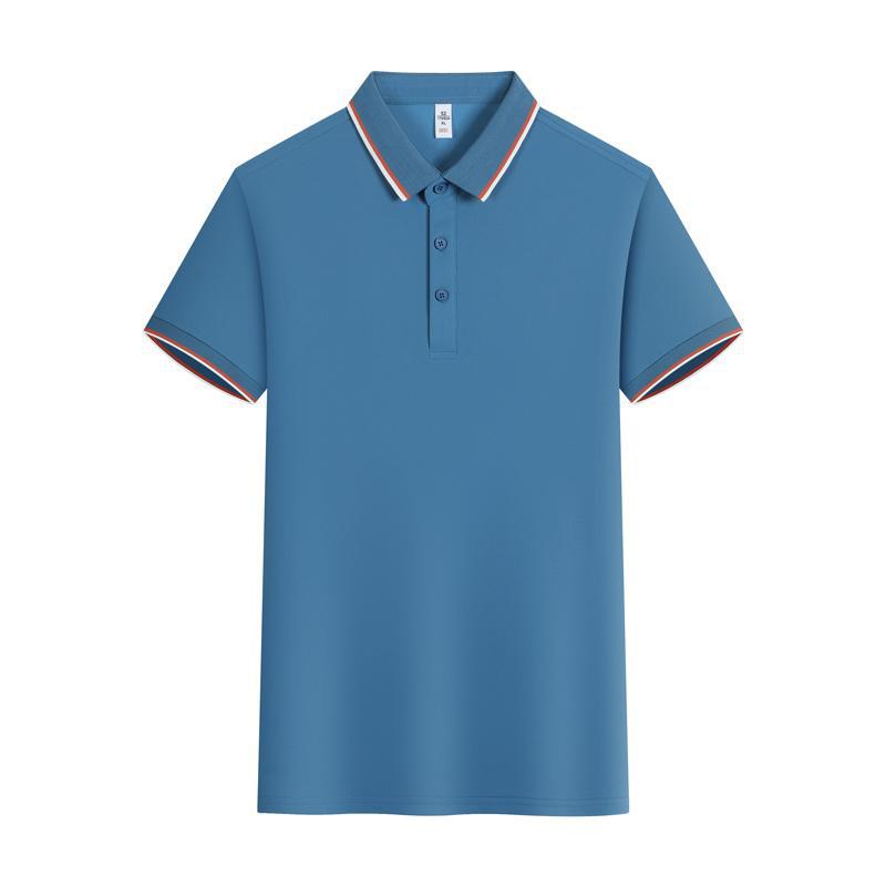 Summer Ice Silk Lapel Short Sleeve Polo Shirt