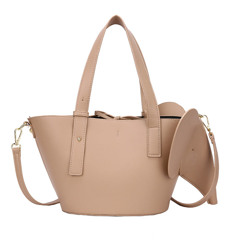 Elephant Stor Kapacitet Mode Kvinder Retro En Skulder Crossbody Taske