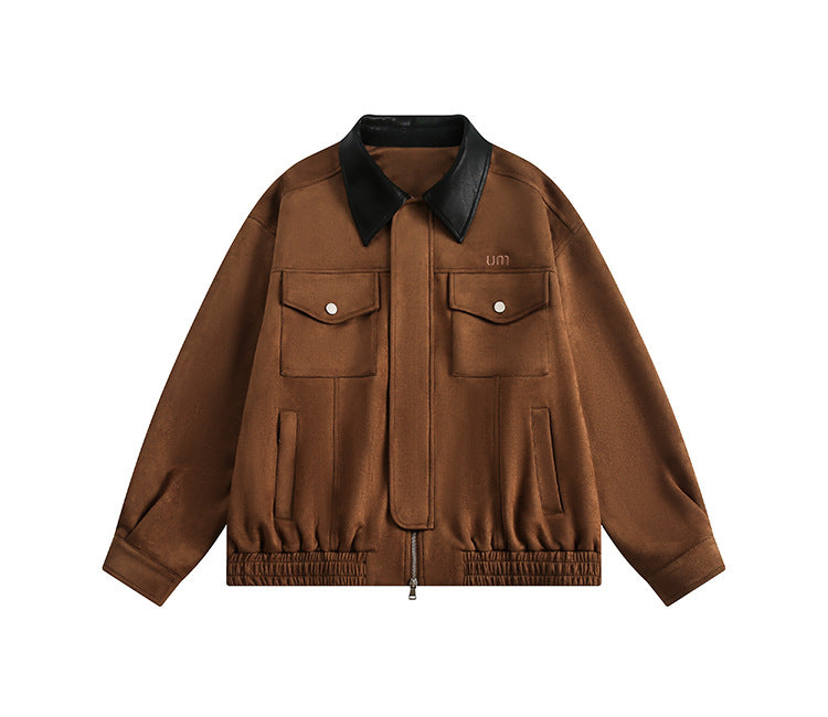Retro Simple Loose-fitting Workwear Jacket Coat