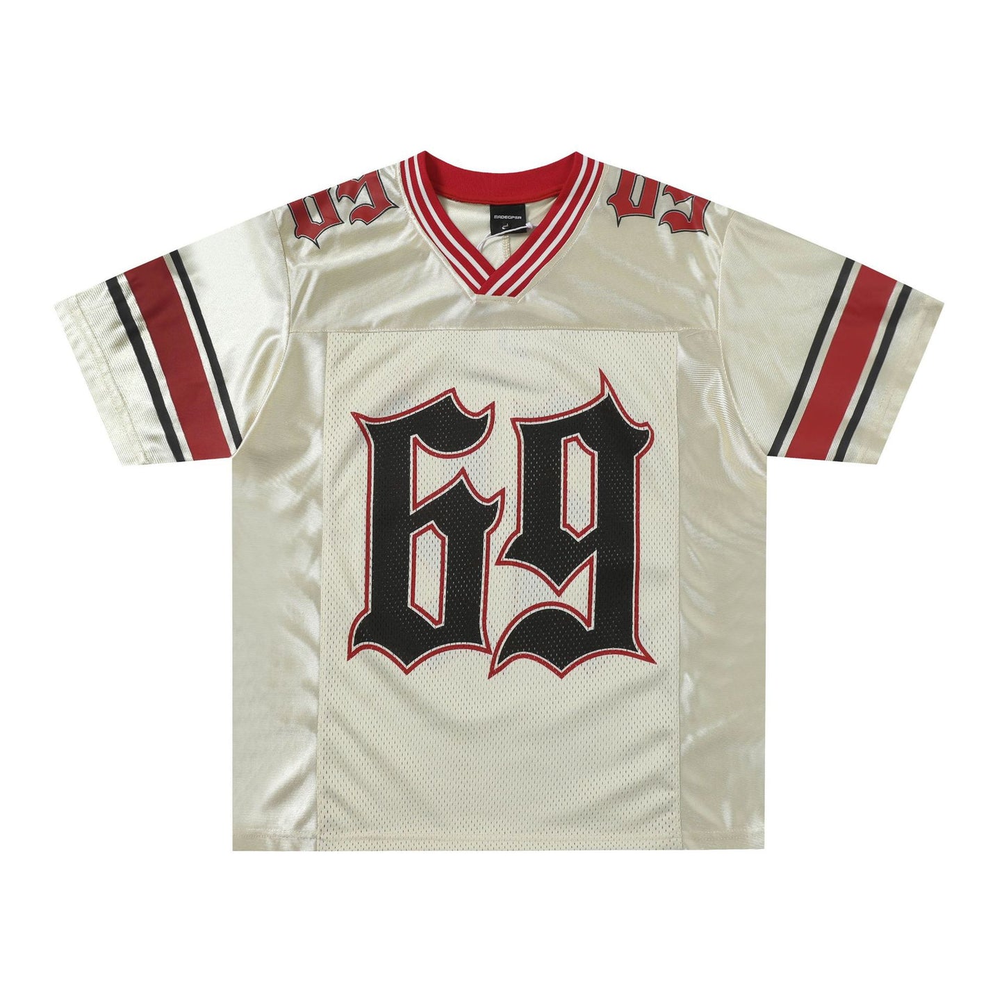 American-style Hollow Mesh Digital Printed Short Sleeve