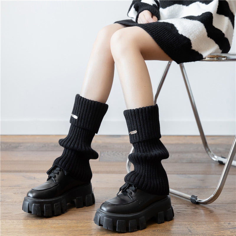 Women's Mid-calf Japanese Thickened Knitting Foot Sock