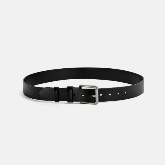 Retro Pin Buckle Suede Cowhide Belt