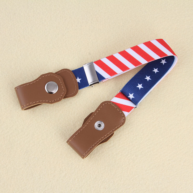 Children's Elastic Lazy Belt Snap