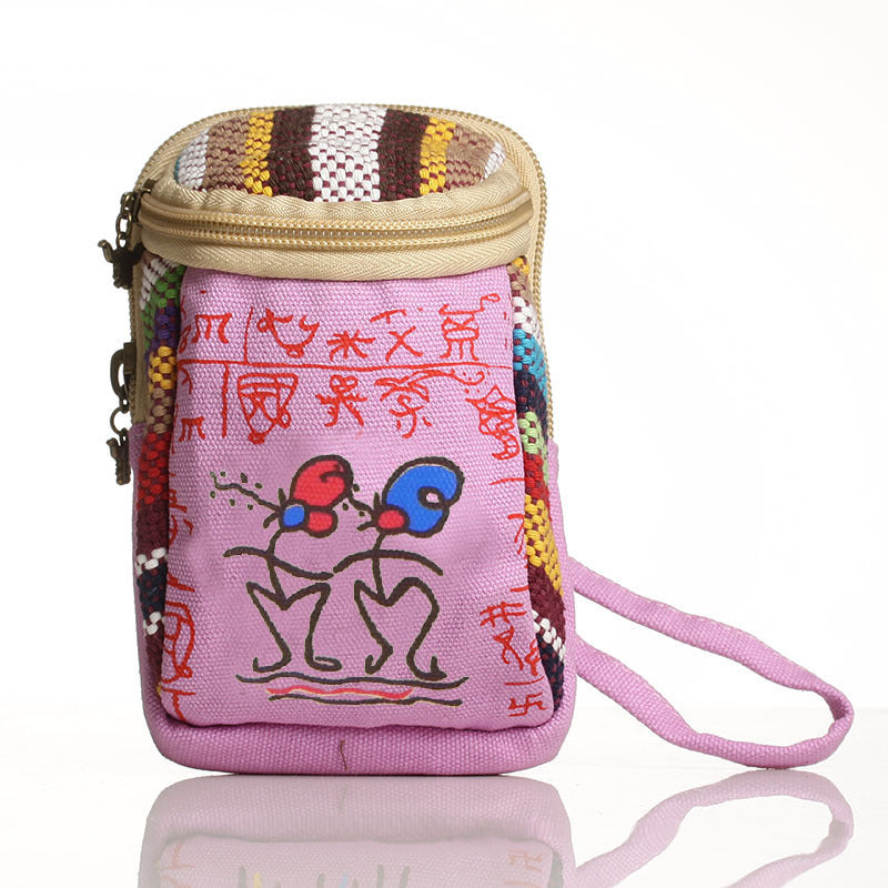 Yunnan Ethnic Single Shoulder Cross Body Handbag Multi-purpose