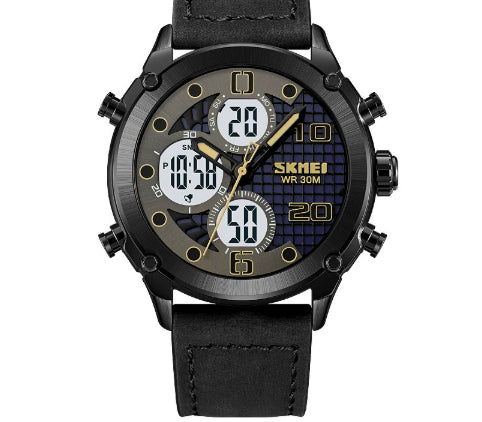 Outdoor Sports Men's Electronic Watch Dual Movement Multifunctional
