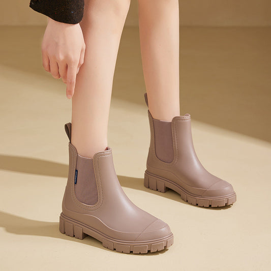 Stylish Mid Calf Womens Rain Bootsmartins