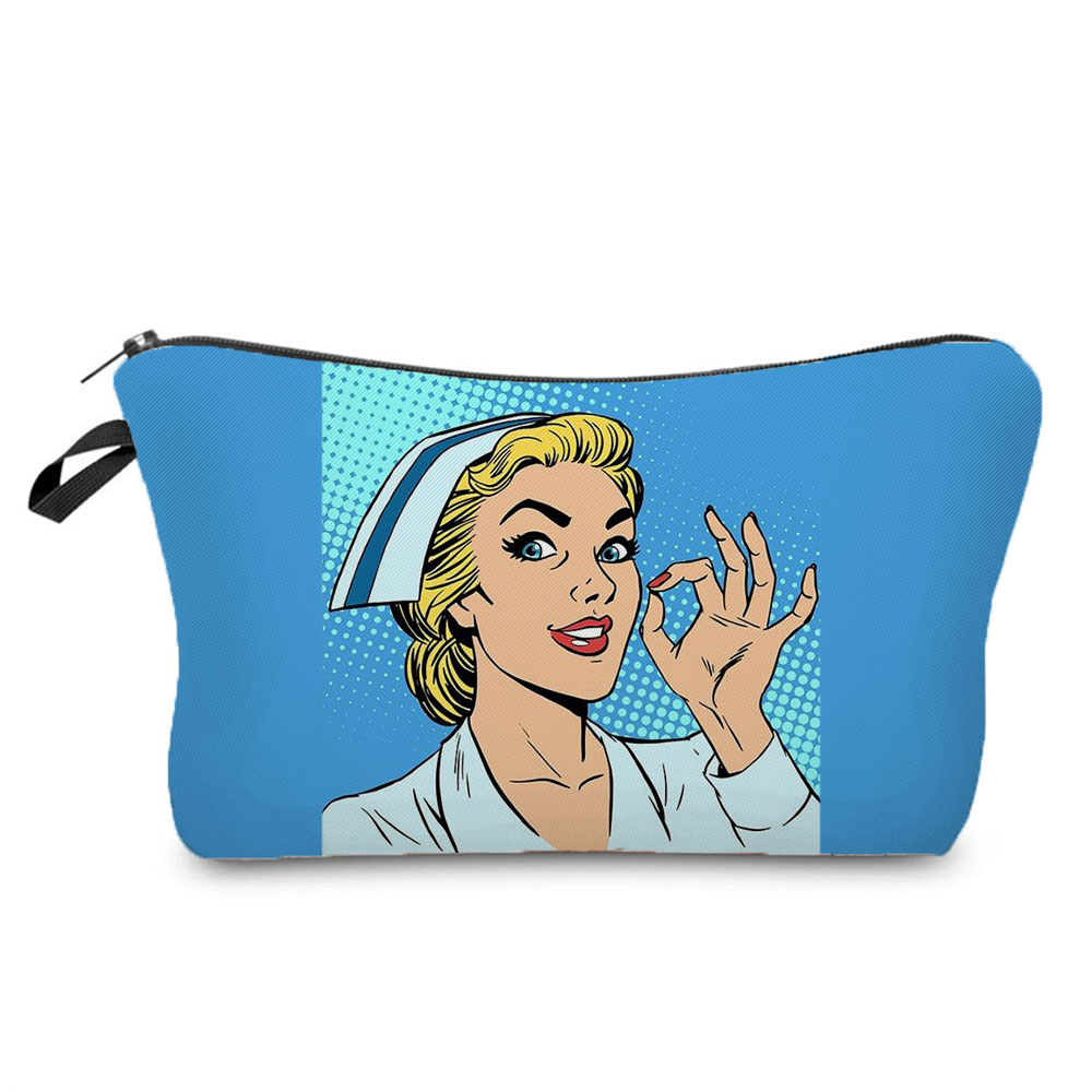 Creative Printing Portable Travel Wash Bag Large Capacity