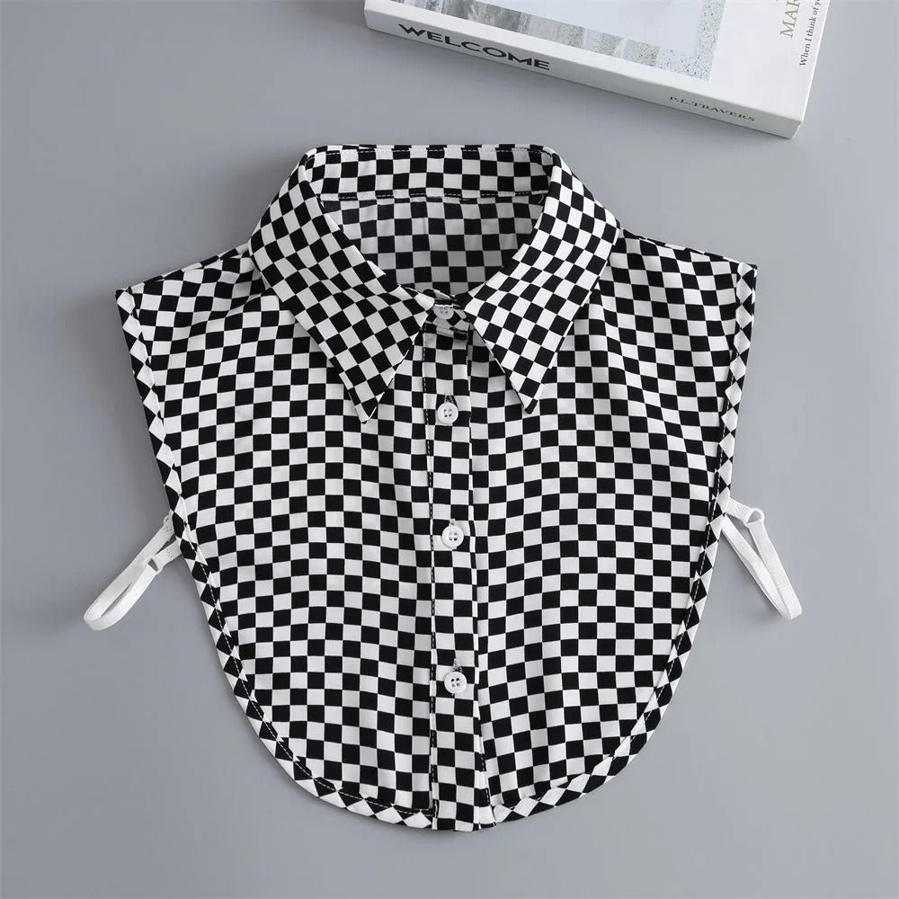 Detachable Collar Versatile Shirt With Separate Collar Trim Faux Collar Autumn Winter Fashion Versatile