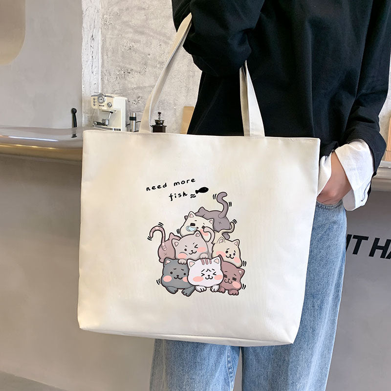 Women's Large Capacity Hand Carrying Canvas Bag