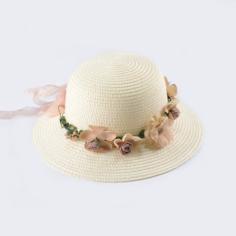 Streamer Garland Outdoor Shade Parent-child Straw Hat