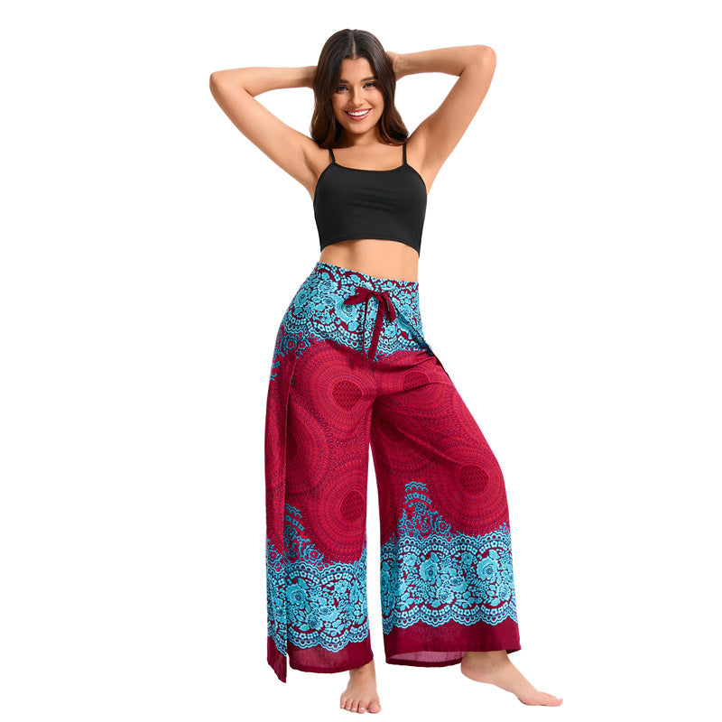 Bohemian Casual Loose Rayon Culottes For Women