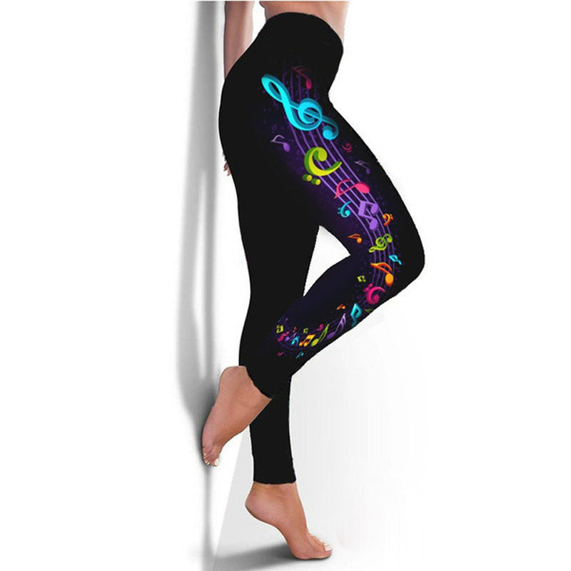 Fashion Women's Printed Trousers Yoga Pants