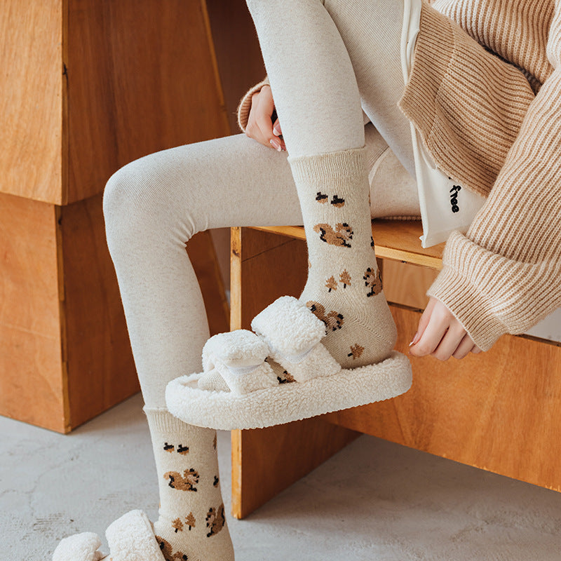 Sen Series Wool Socks New Style Thickened Retro And Lovely