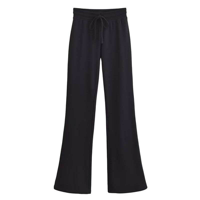 Multicolor Cotton Bell-bottom Pants Cute Girl