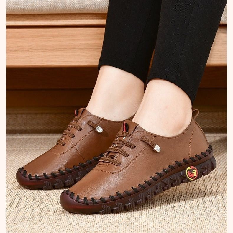 Fat Feet Tendon Bottom Soft Bottom Soft Surface Middle-aged Large Size Women's Shoes