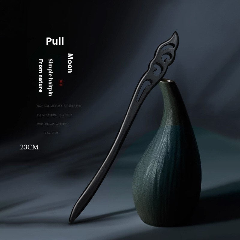 Women's Ancient Style Han Chinese Clothing Wooden Hairpin