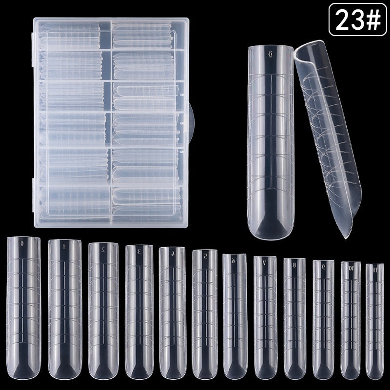 Beauty Crystal Extended Nail Mold With Scale Free Paper Cups Model