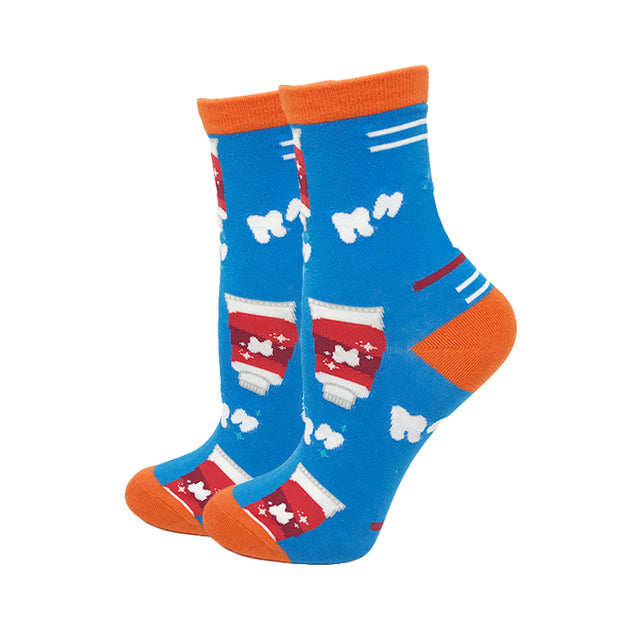 Women's Casual Fashion Simple Jacquard Socks
