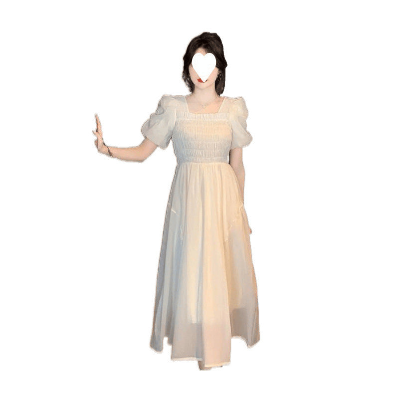 New French-style Elegant Waist-cinching Womens Dress