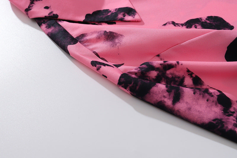 High Street Retro Dark Design Short Sleeve Shirt