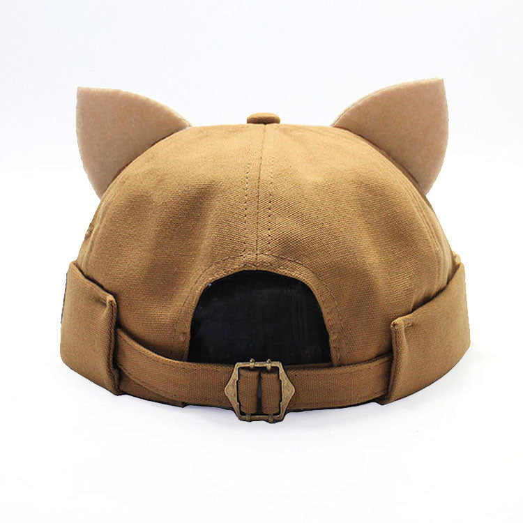Love All-match With Cat Ears Melon Hat Landlord Hat Women