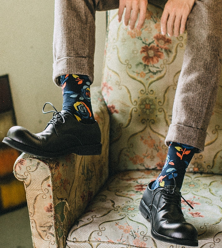 Retro Male Hip-hop Spring And Autumn Long Tube Street British Socks